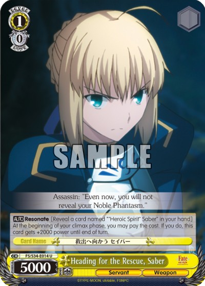 Heading for the Rescue, Saber - Image 1