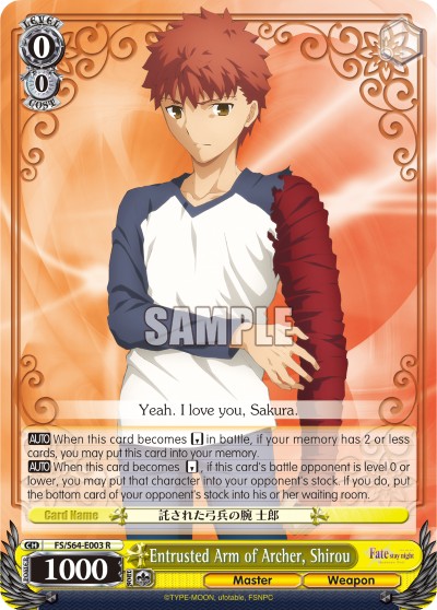 Entrusted Arm of Archer, Shirou - Image 1