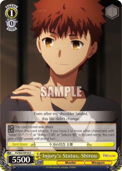 Injury's Status, Shirou - Image 1