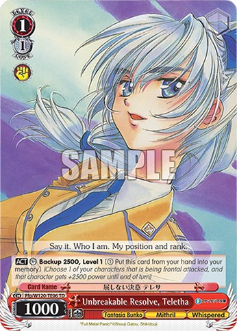 Unbreakable Resolve, Teletha - Image 1