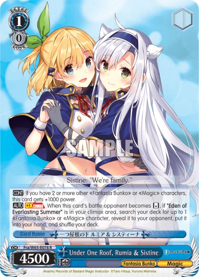 Under One Roof, Rumia & Sistine - Image 1