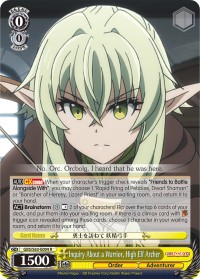 Inquiry About a Warrior, High Elf Archer - Image 1