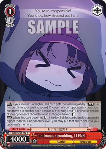 Continuous Grumbling, LLENN - Image 1