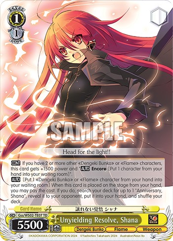 Unyielding Resolve, Shana - Image 1