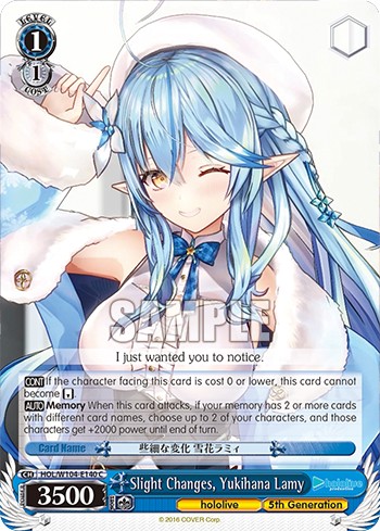 Slight Changes, Yukihana Lamy - Image 1