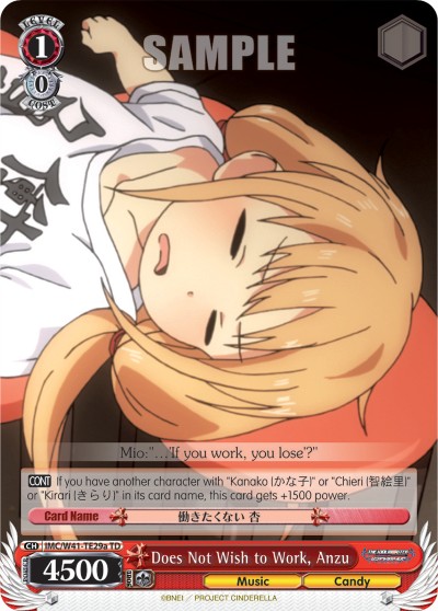 Does Not Wish to Work, Anzu - Image 1