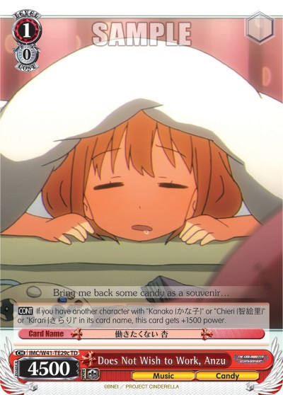 Does Not Wish to Work, Anzu - Image 1