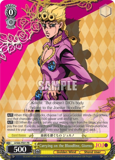 Carrying on the Bloodline, Giorno - Image 1