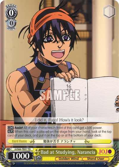 Bad at Studying, Narancia - Image 1