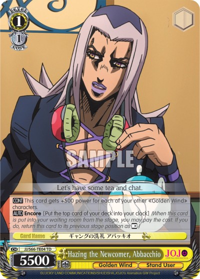 Hazing the Newcomer, Abbacchio - Image 1