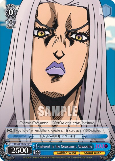 Interest in the Newcomer, Abbacchio - Image 1
