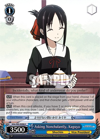 Asking Nonchalantly, Kaguya - Image 1