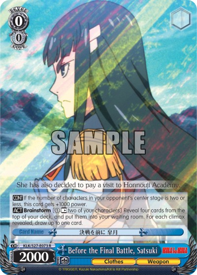 Before the Final Battle, Satsuki - Image 1