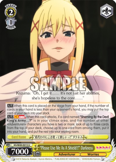 “Please Use Me As A Shield!!” Darkness - Image 1