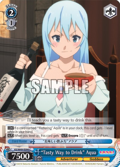 “Tasty Way to Drink” Aqua - Image 1
