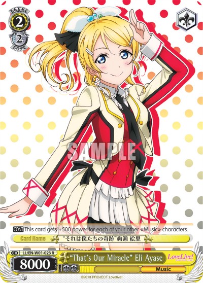 "That's Our Miracle" Eli Ayase - Image 1