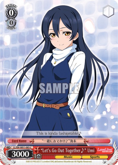 "Let's Go Out Together♪" Umi - Image 1
