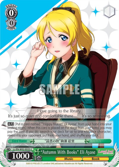 “Autumn With Books” Eli Ayase - Image 1