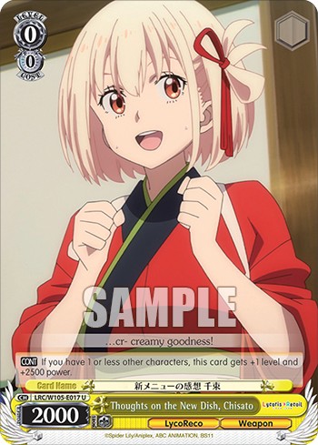 Thoughts on the New Dish, Chisato - Image 1