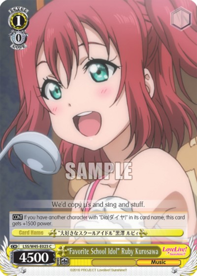 "Favorite School Idol" Ruby Kurosawa - Image 1