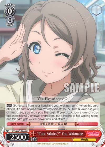 "Cute Salute?" You Watanabe - Image 1