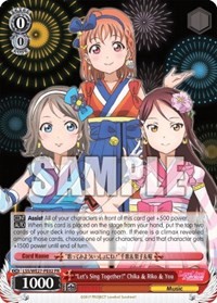 "Let's Sing Together!" Chika & Riko & You - Image 1