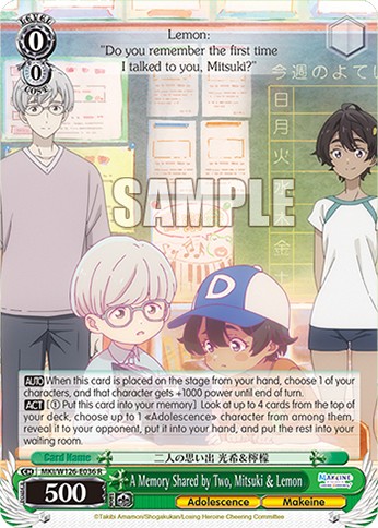 A Memory Shared by Two, Mitsuki & Lemon - Image 1