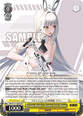 Coin Rush's Poster Girl, Blanc - Image 1