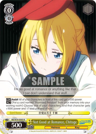 Not Good at Romance, Chitoge - Image 1