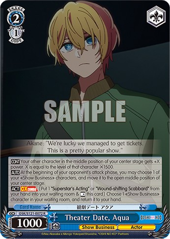 Theater Date, Aqua - Image 1