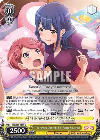 "You Haven't Changed a Bit" Futaba & Kaoruko - Image 1