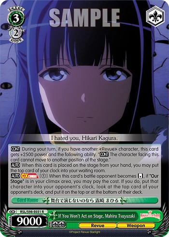 If You Won't Act on Stage, Mahiru Tsuyuzaki - Image 1