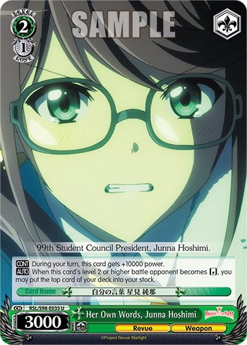 Her Own Words, Junna Hoshimi - Image 1