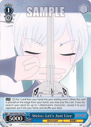 Weiss: Let's Just Live - Image 1