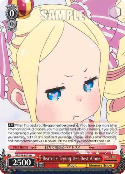 Beatrice Trying Her Best Alone - Image 1
