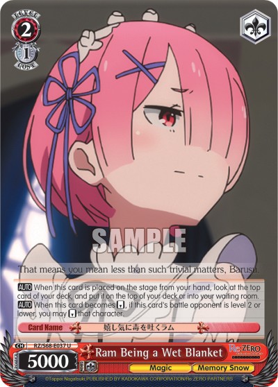 Ram Being a Wet Blanket - Image 1