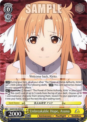 Unbreakable Hope, Asuna - Image 1