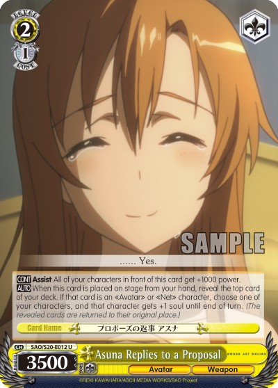 Asuna Replies to a Proposal - Image 1