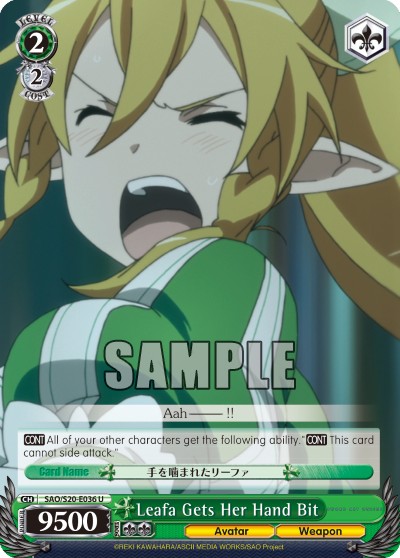 Leafa Gets Her Hand Bit - Image 1