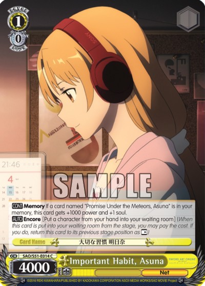 Important Habit, Asuna - Image 1