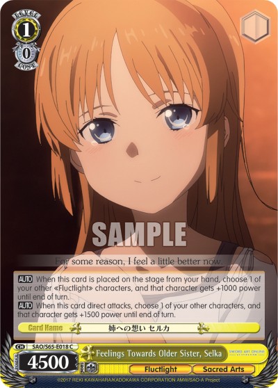 Feelings Towards Older Sister, Selka - Image 1