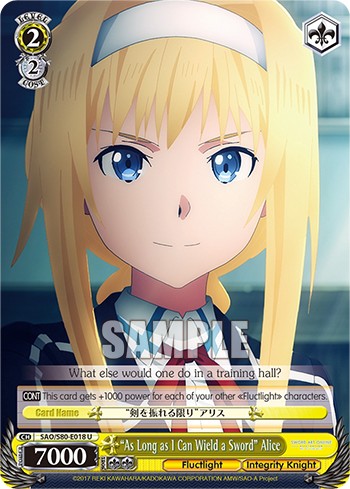 "As Long as I Can Wield a Sword" Alice - Image 1