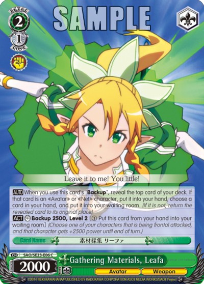 Gathering Materials, Leafa - Image 1
