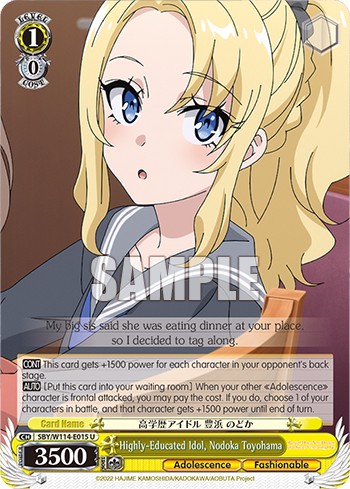 Highly-Educated Idol, Nodoka Toyohama - Image 1