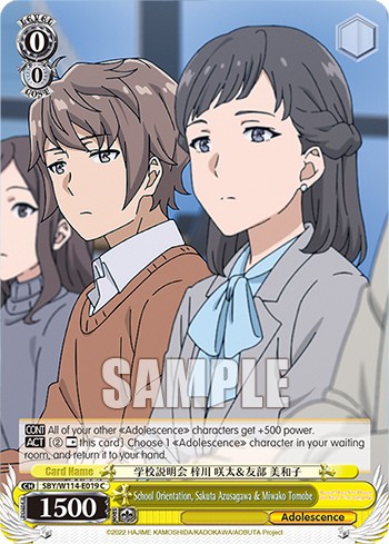 School Orientation, Sakuta Azusagawa & Miwako Tomobe - Image 1