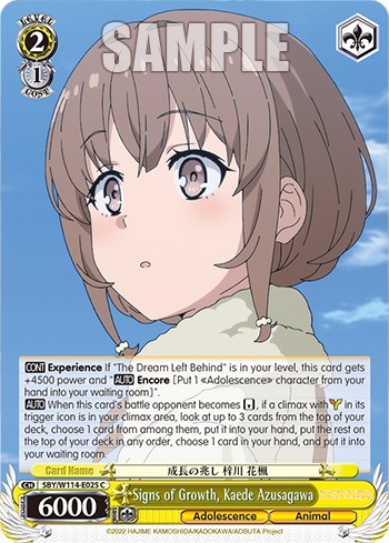 Signs of Growth, Kaede Azusagawa - Image 1