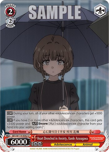 Heart Drenched in Anxiety, Kaede Azusagawa - Image 1