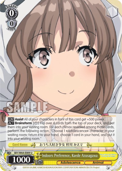 Indoors Preference, Kaede Azusagawa - Image 1
