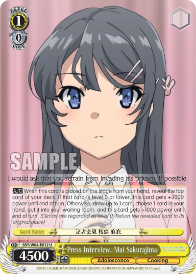 Press Interview, Mai Sakurajima - Image 1