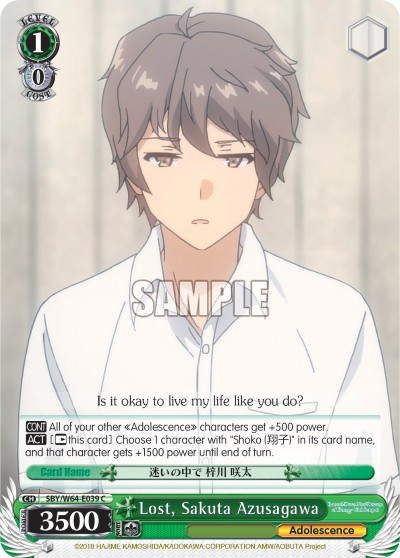 Lost, Sakuta Azusagawa - Image 1